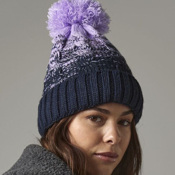 Beechfield Ombré Pom Pom Beanie Thumbnail